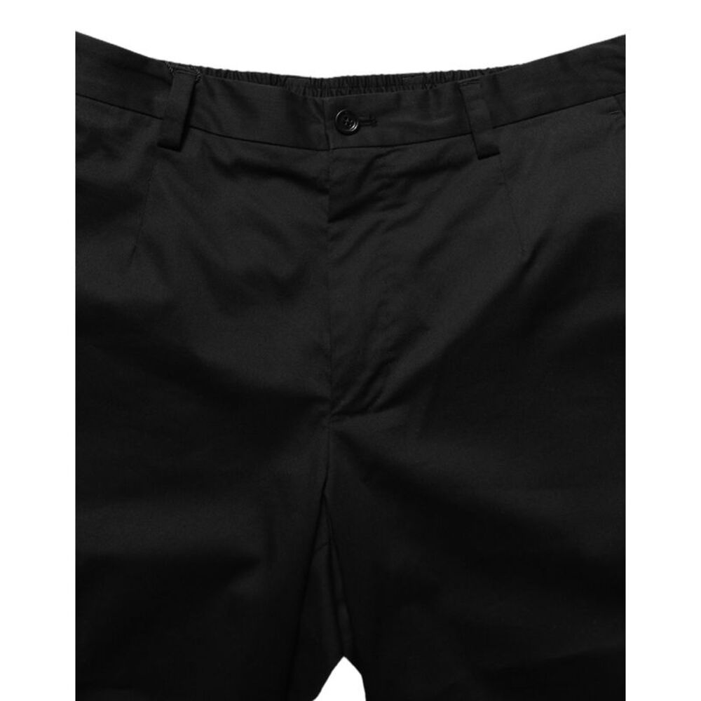 Dolce & Gabbana Black Cotton Mid Waist Men Bermuda Men's Shorts